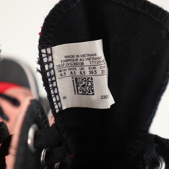 Converse CTAS Womens Platform Hi Top Shoes Size 8.5 Pink Red Black Sneakers - Picture 15 of 16